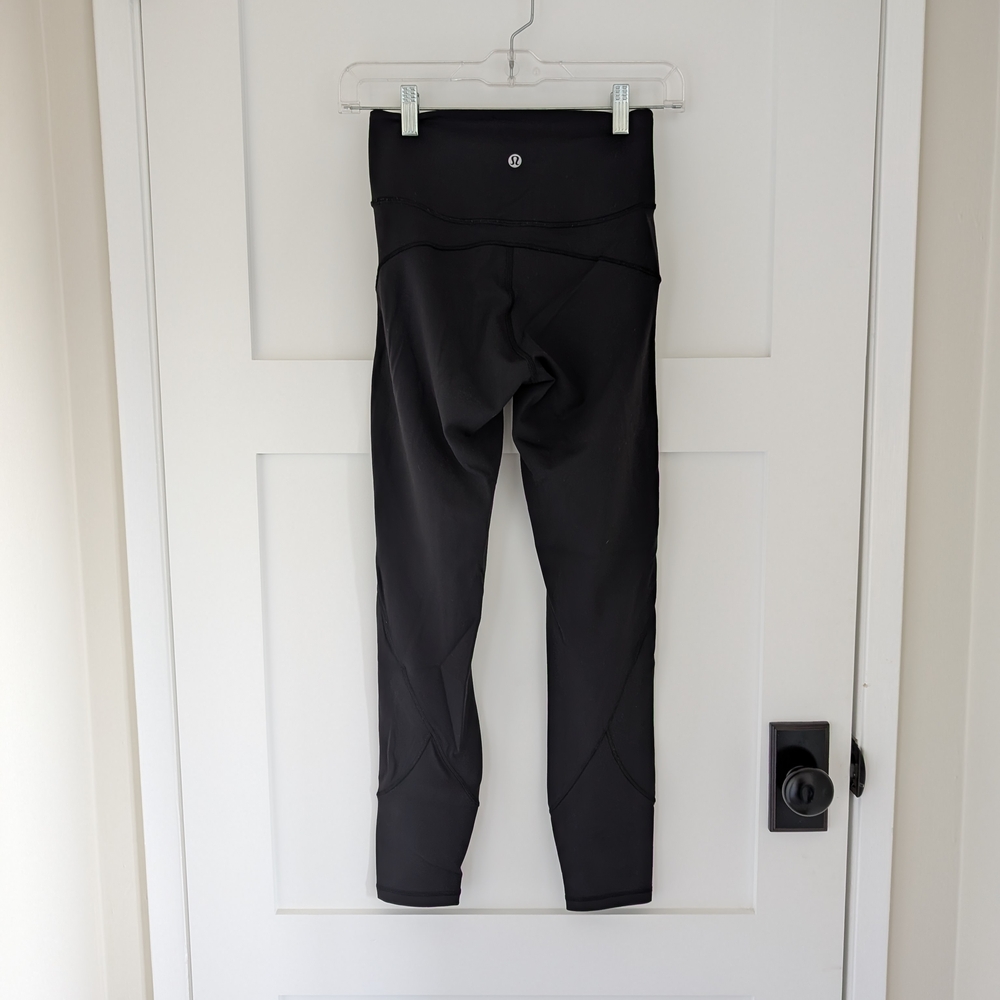Lululemon In Movement Black High-Rise Tight, 25" Inseam, Size 4